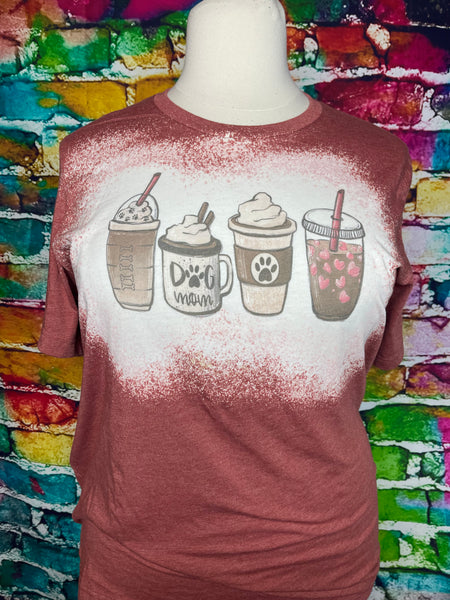 Coffee and dog mom T-shirt